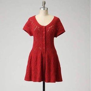 EUC Anthropologie Red Sparrow Sweater